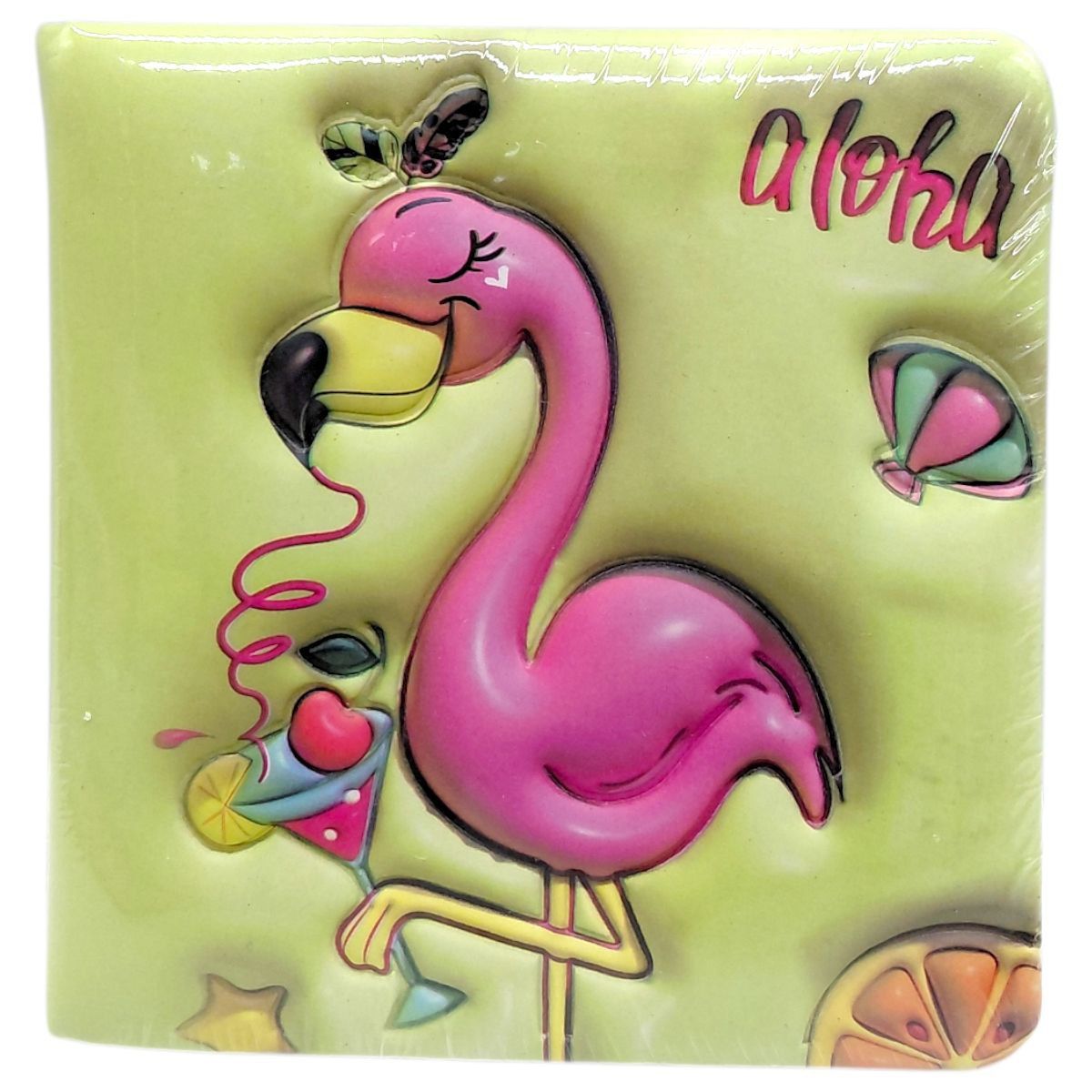 Блокнот 3D 10Х9,5 см "Фламінго" (ЗЕЛЕНИЙ)  фото 1