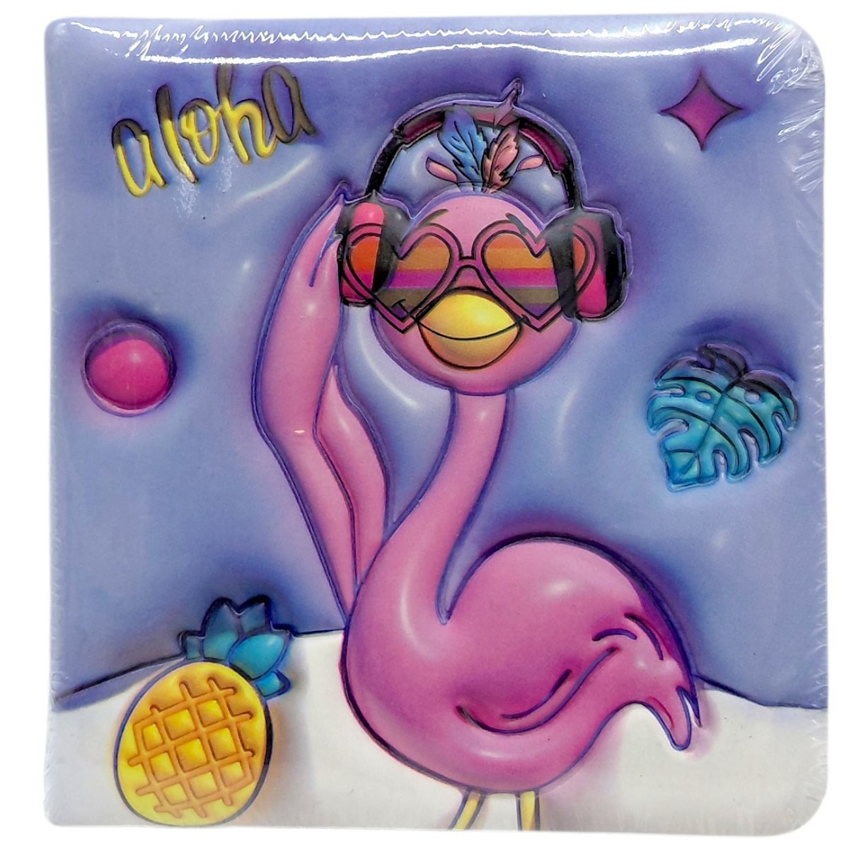 Блокнот 3D 10Х9,5 см "Фламінго" (СИНІЙ)  фото 1