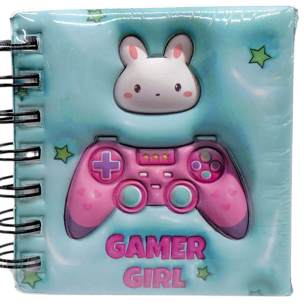 Блокнот 3D на пружине 10Х9,5 см "Кролик" (МЯТНЫЙ)  фото 1