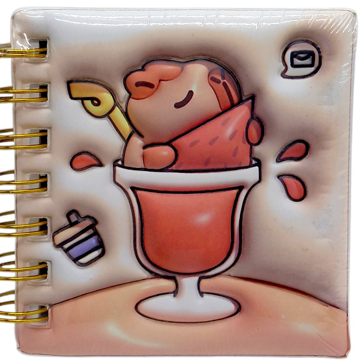 Блокнот 3D на пружині 10Х9,5 см "Капібара" (ВИД 1)  фото 1