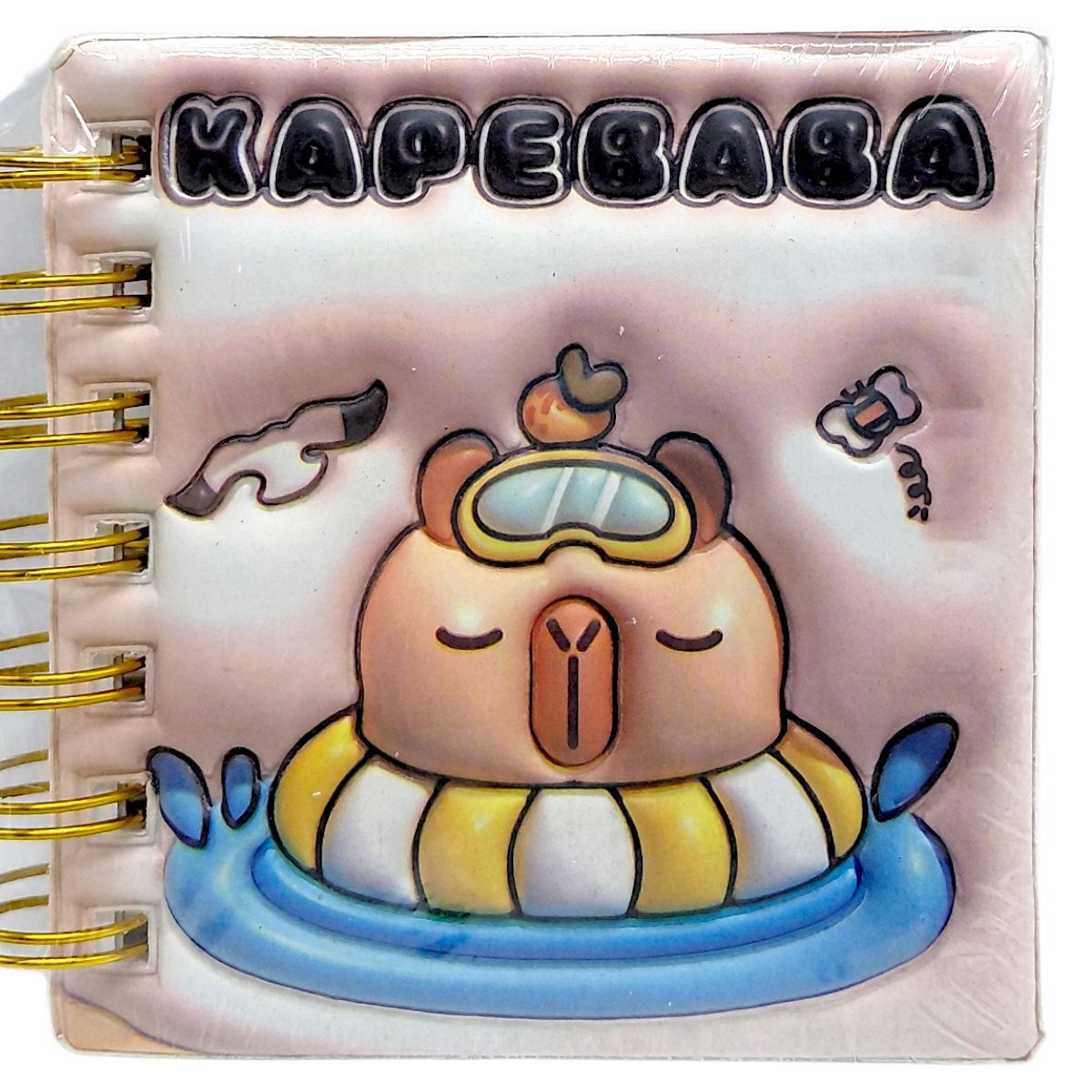 Блокнот 3D на пружині 10Х9,5 см "Капібара" (ВИД 3)  фото 1