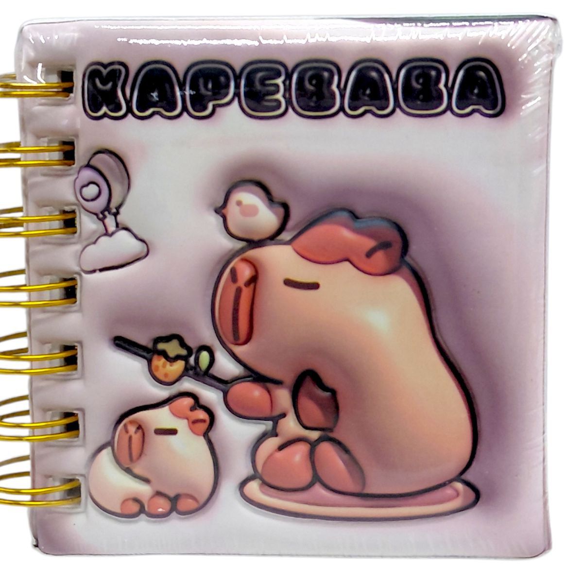 Блокнот 3D на пружині 10Х9,5 см "Капібара" (ВИД 4)  фото 1