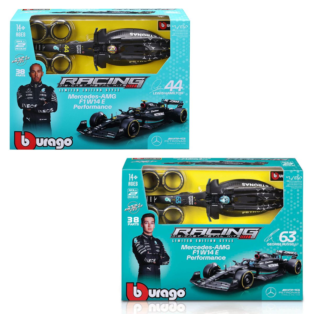 Авто-конструктор - Mercedes-AMG F1 W14 Performance (1:24) (#44)  фото 1