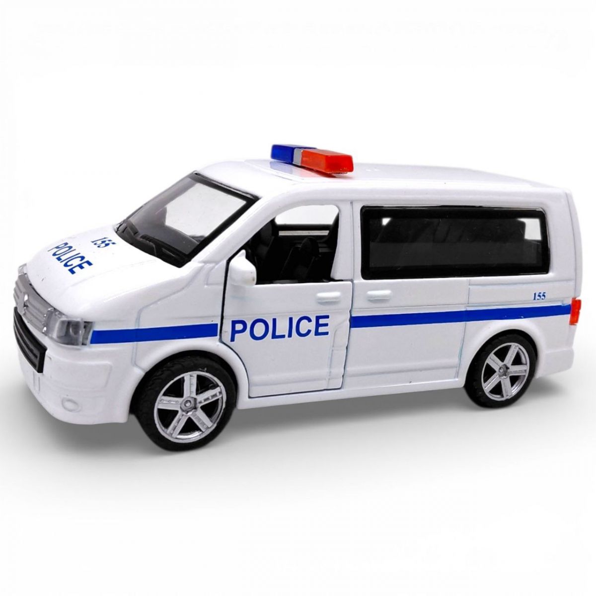 Машина "Поліція" металева інерційна, озвучена зі світлом  фото 1