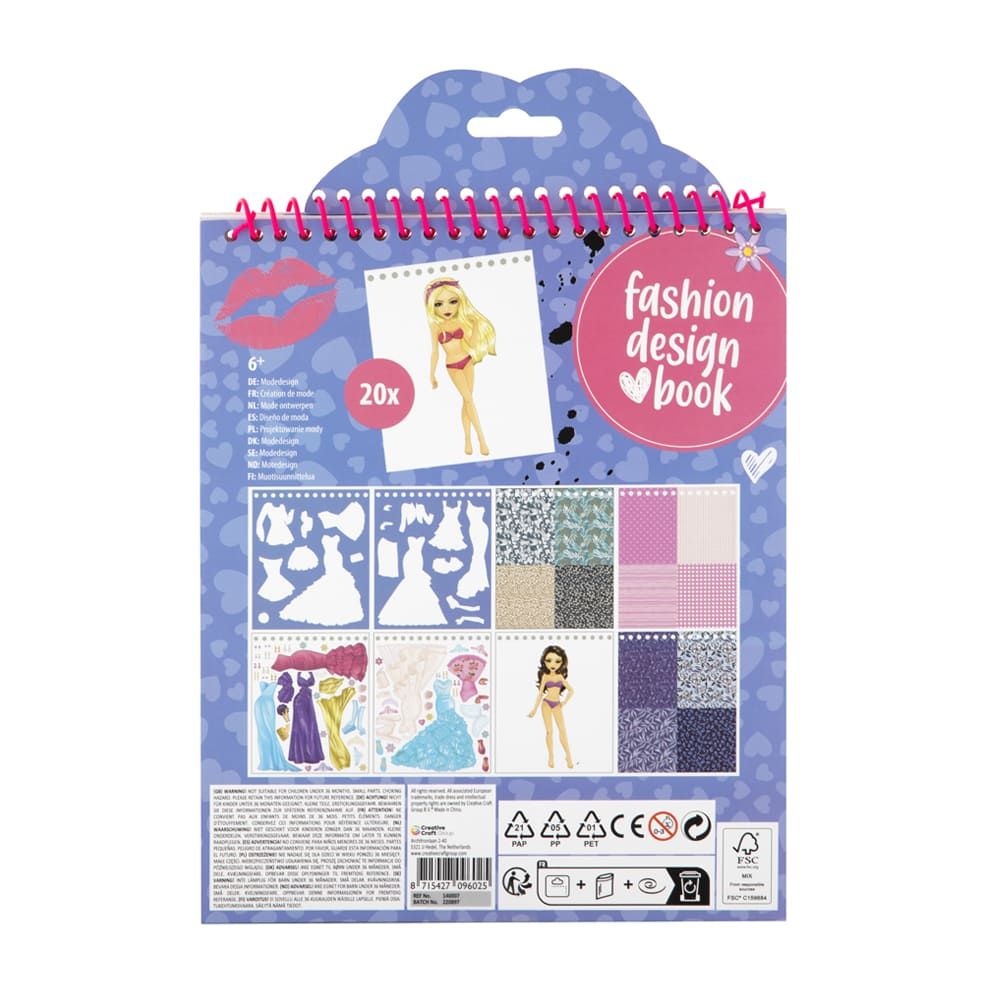 Besties Книга модельєра (синя, 24х20см, 20 аркушів), арт.  961004  фото 1