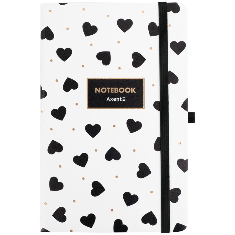 Книга записна Partner,  125*195,  96арк,  кл,  Black&White  фото 1