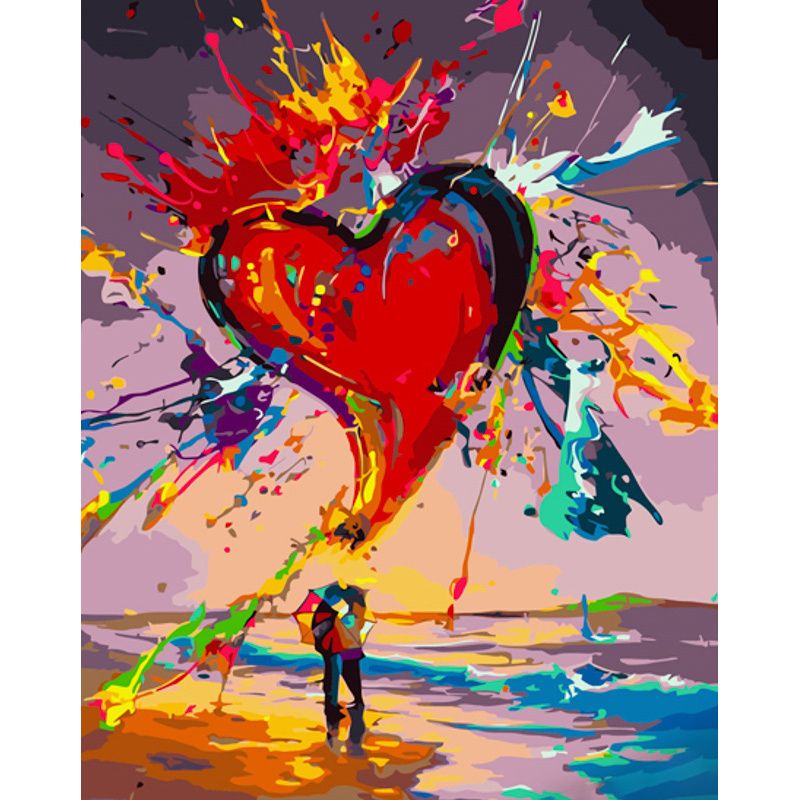 Картина по номерах "Яскраве кохання" 40х50 см  фото 1