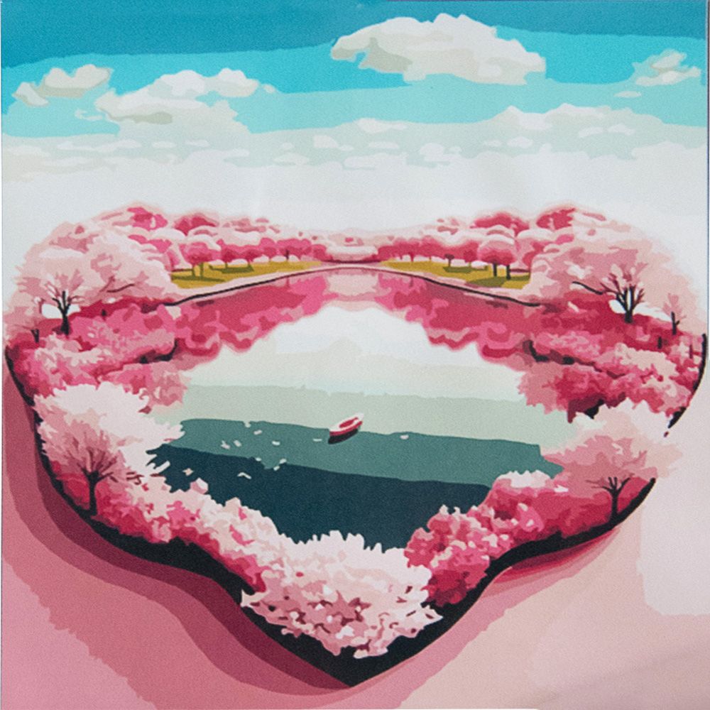 Картина по номерах "Озеро кохання" 50х50 см  фото 1