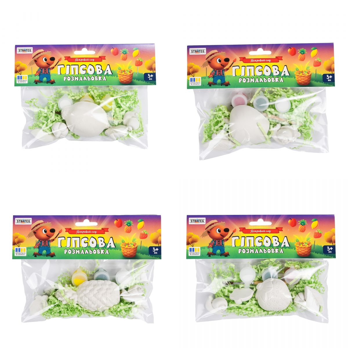 Гіпсова розмальовка "Яскравий сад" (мікс видів)  фото 1