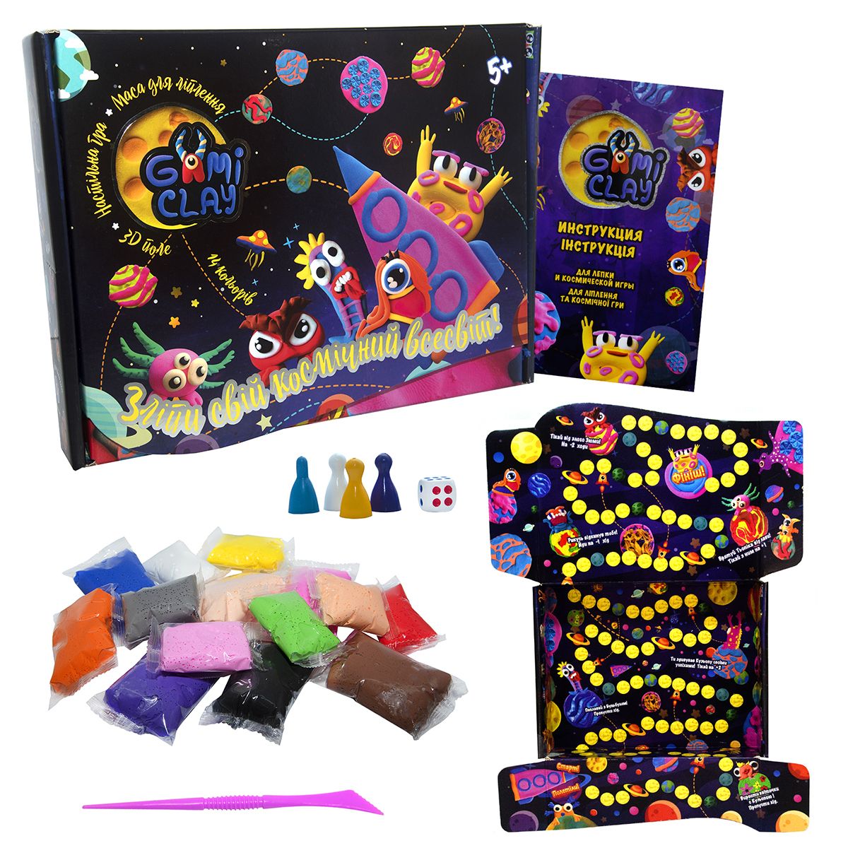 Набір для творчості "Gumi Clay", в кор-ці 30-23-6,8 см  фото 1