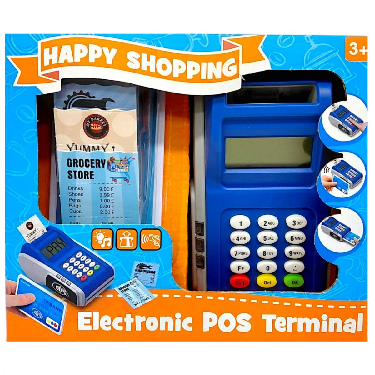 Іграшковий POS-термінал для карток (6х14х16,5)  фото 1