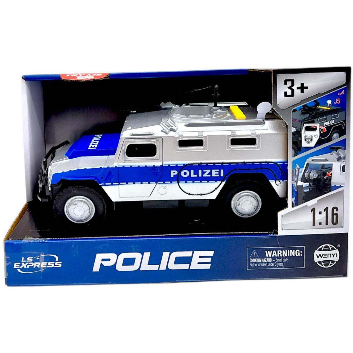 Фрикційний поліцейський джип  фото 1