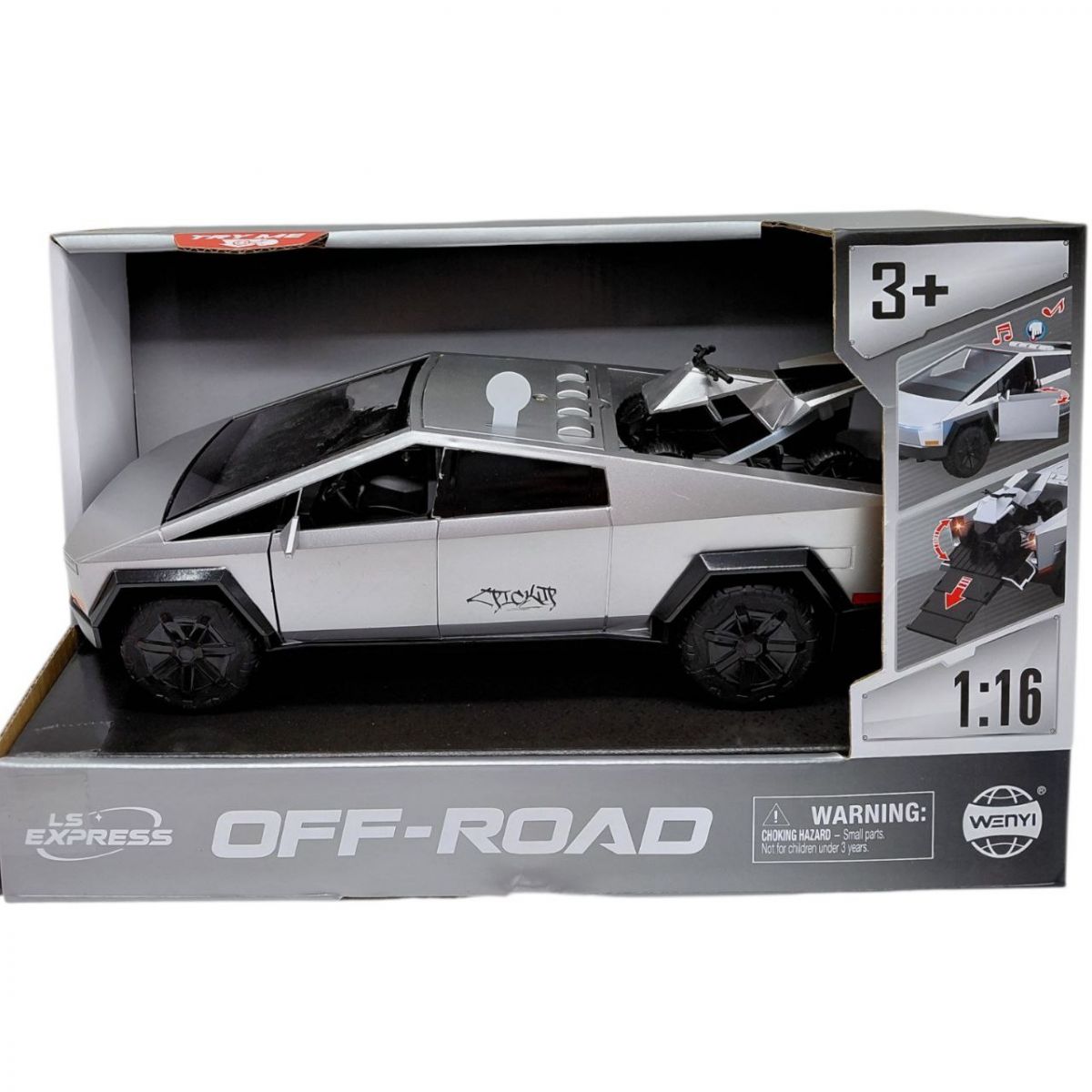 Машинка "Фрикційний джип з квадроциклом"  фото 1