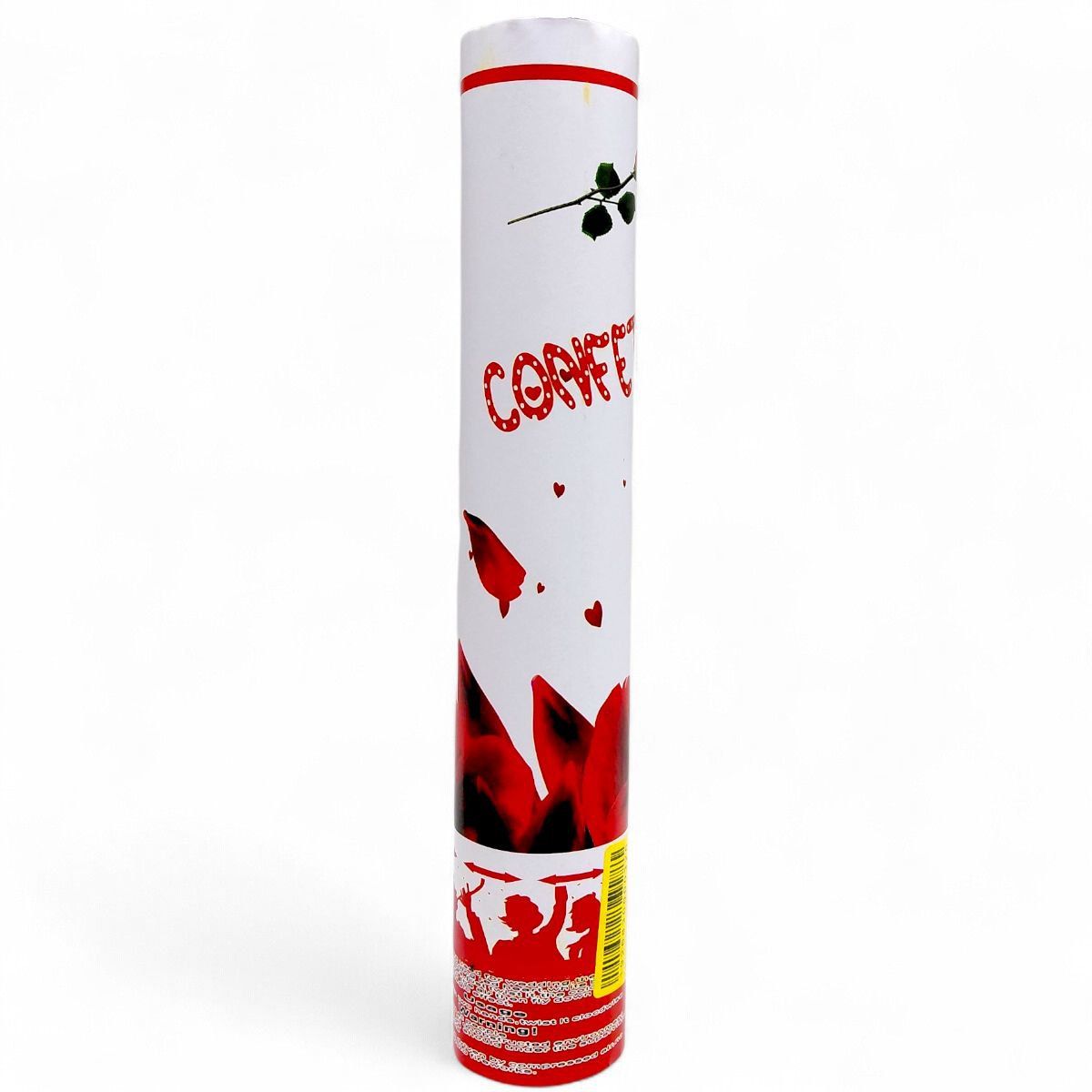 Хлопушка конфетти "Лепестки роз" 30 см  фото 1