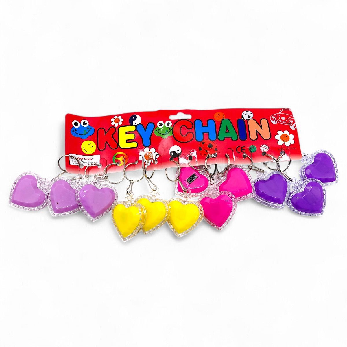 Брелок "Сердечко" світиться (12 шт)  фото 1