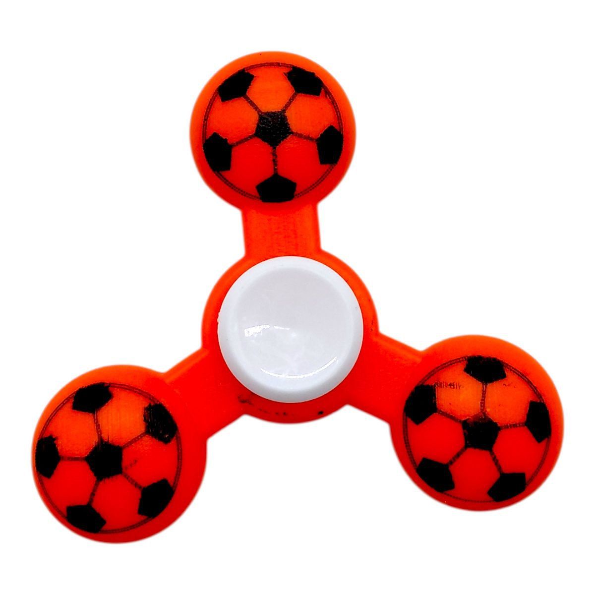СпІнер обʼємний футбольний мяч (ПОМАРАНЧЕВИЙ)  фото 1