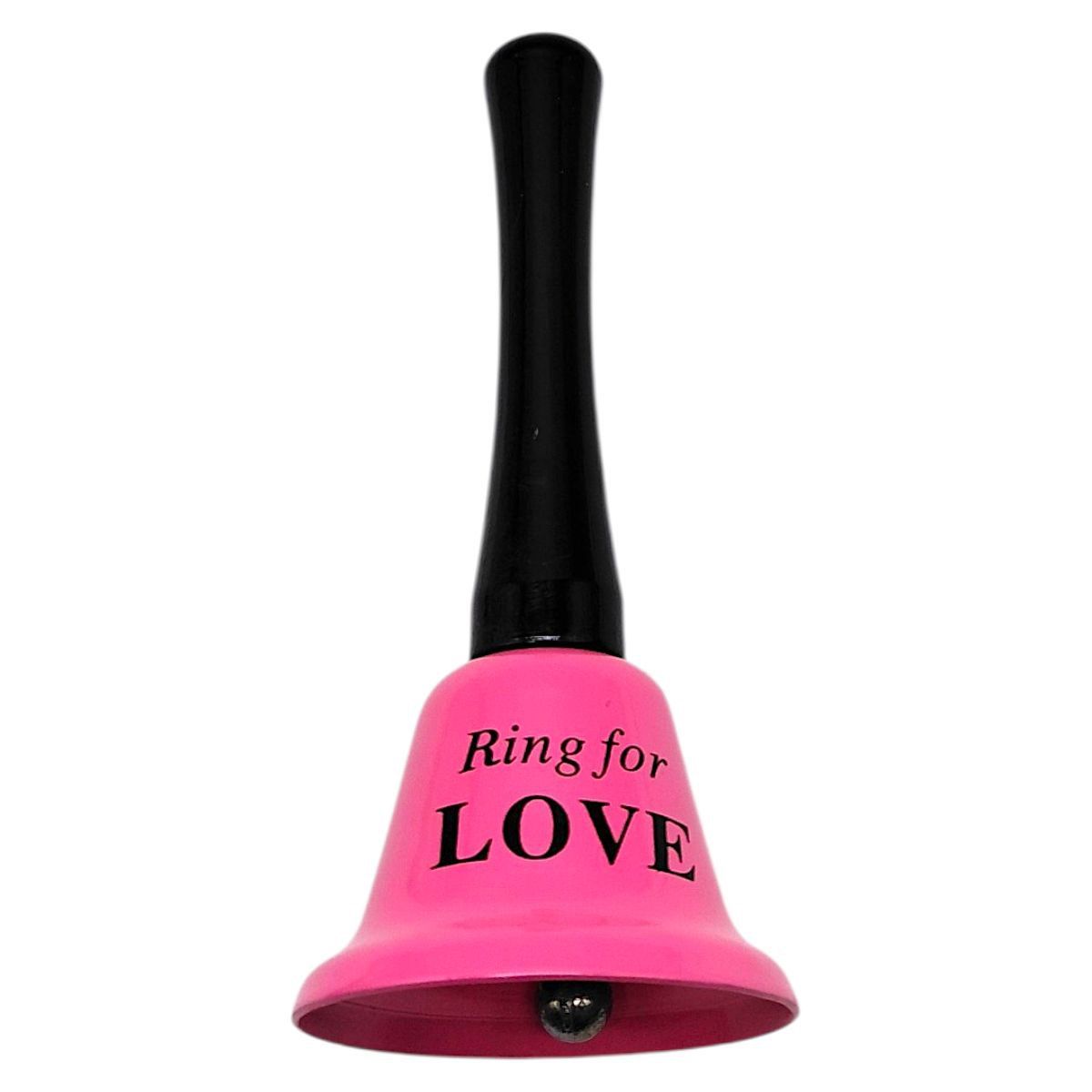 Колокольчик длинный "LOVE" 12,5 см (Розовый)  фото 1