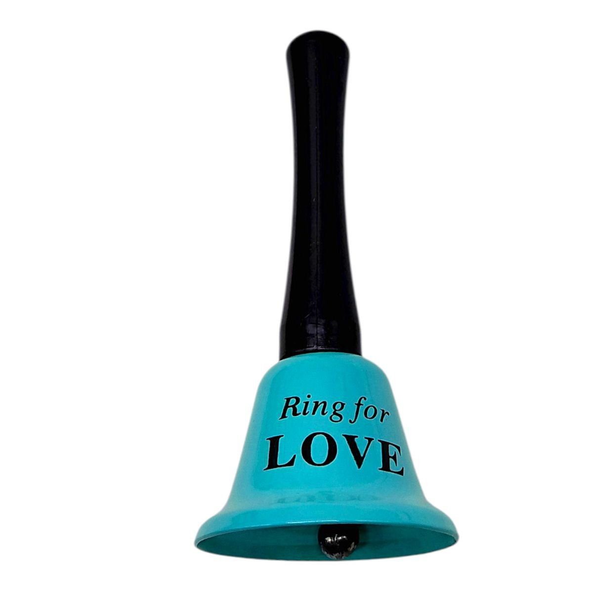 Дзвіночок довгий  "LOVE" 12,5 см (БІРЮЗОВИЙ)  фото 1