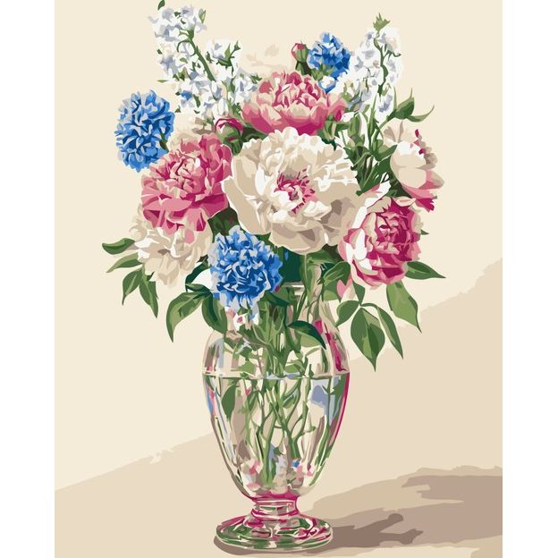 Картина за номерами "Букет польових квітів" 40х50 см  фото 1