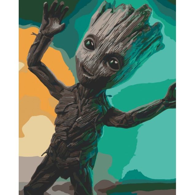 Картина за номерами "Грут танцює" 40х50 см  фото 1