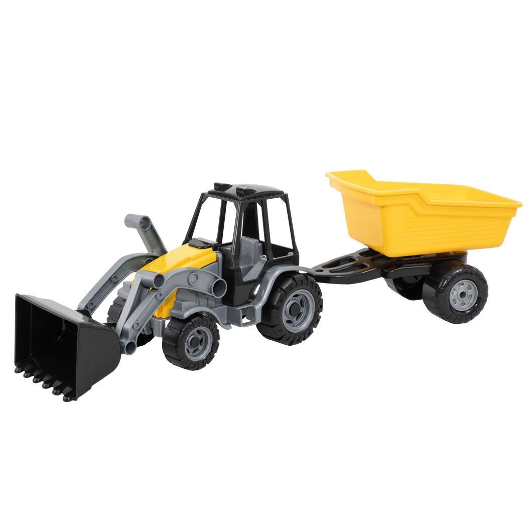 Трактор  навантажувач "Мастер" з причіпом (довжина - 66 см)  фото 1