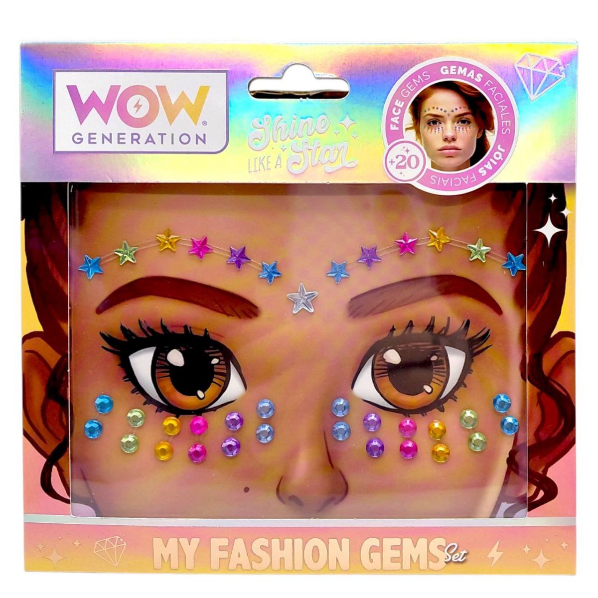 Набір стразів для обличчя МІС, (РАЙДУЖНІ)  фото 1