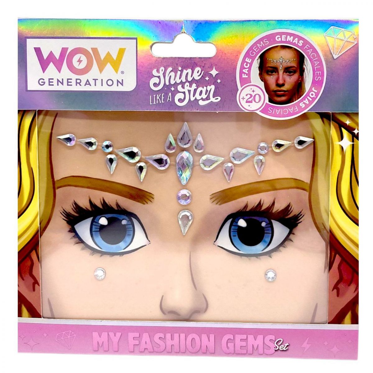 Набір стразів для обличчя МІС (БІЛІ)  фото 1