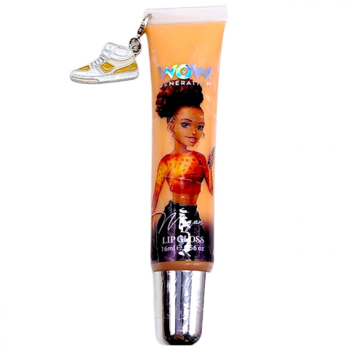 Блиск для губ із шармом "МІС" (ПОМАРАНЧЕВИЙ)  фото 1