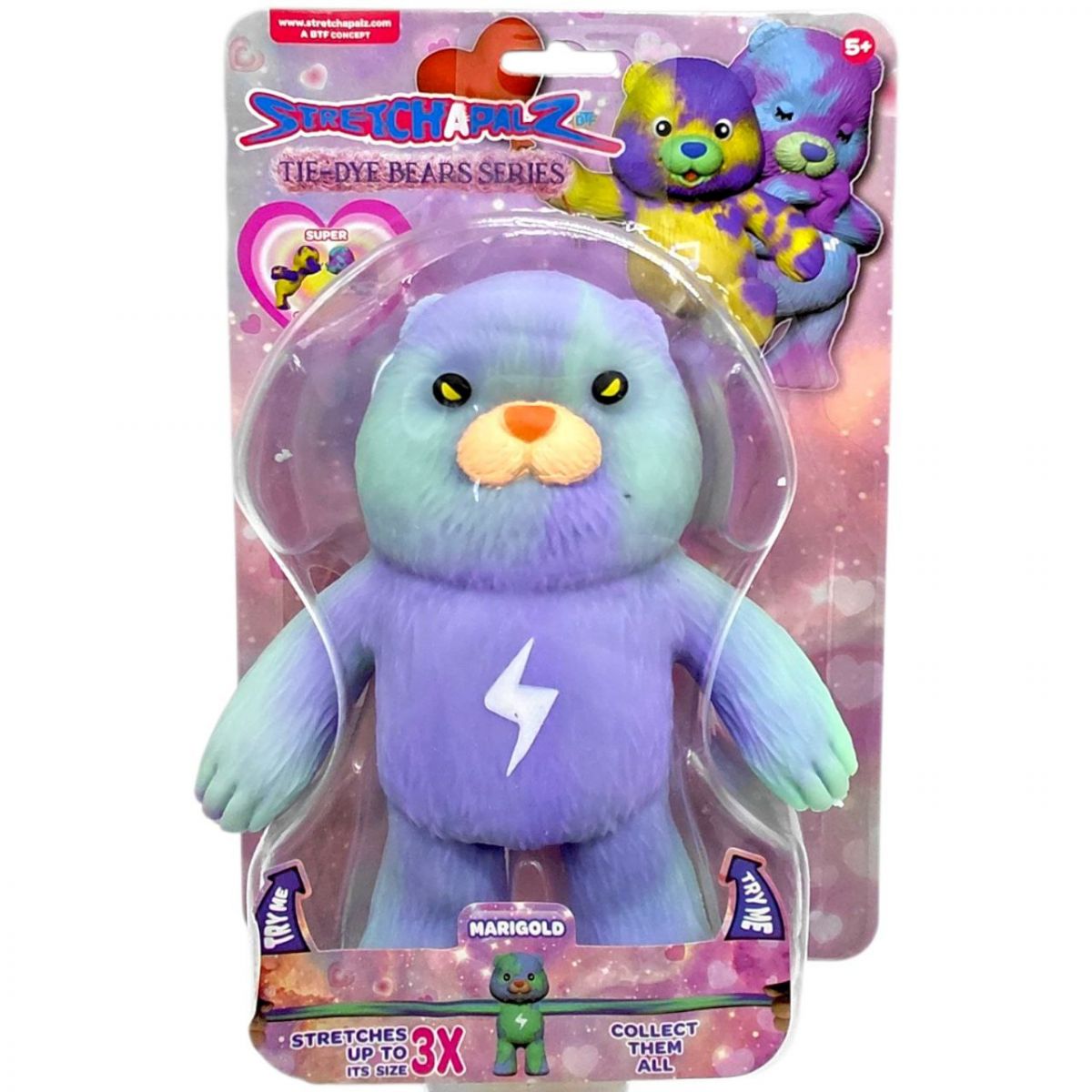 Іграшка-тягнучка "Стрейчапалз" 14см, серія TIE DYE BEARS (ВИД2)  фото 1