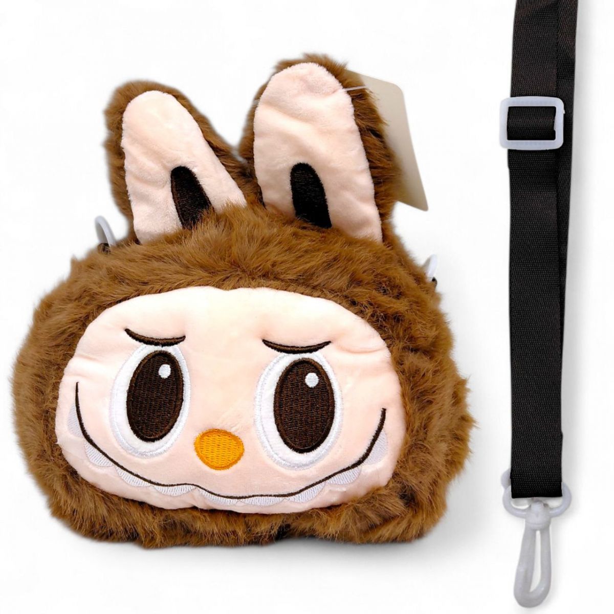 Мягкая игрушка-сумочка "LABUBU/ЛАБУБУ" (КОРИЧНЕВЫЙ)  фото 1