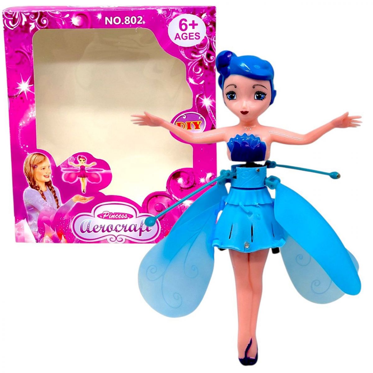 Запускалка літаюча фея (БЛАКИТНА)  фото 1