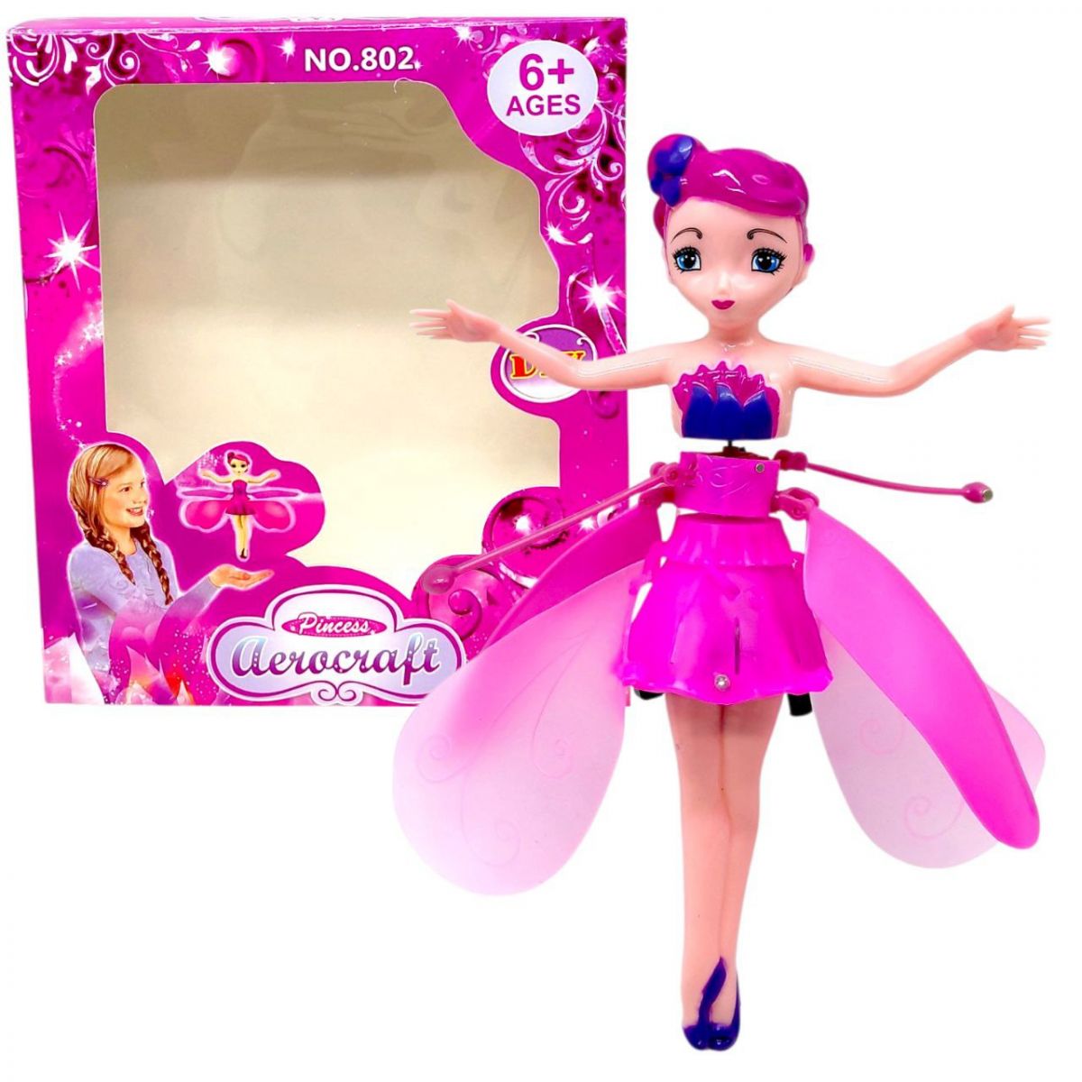 Запускалка літаюча фея (РОЖЕВА)  фото 1