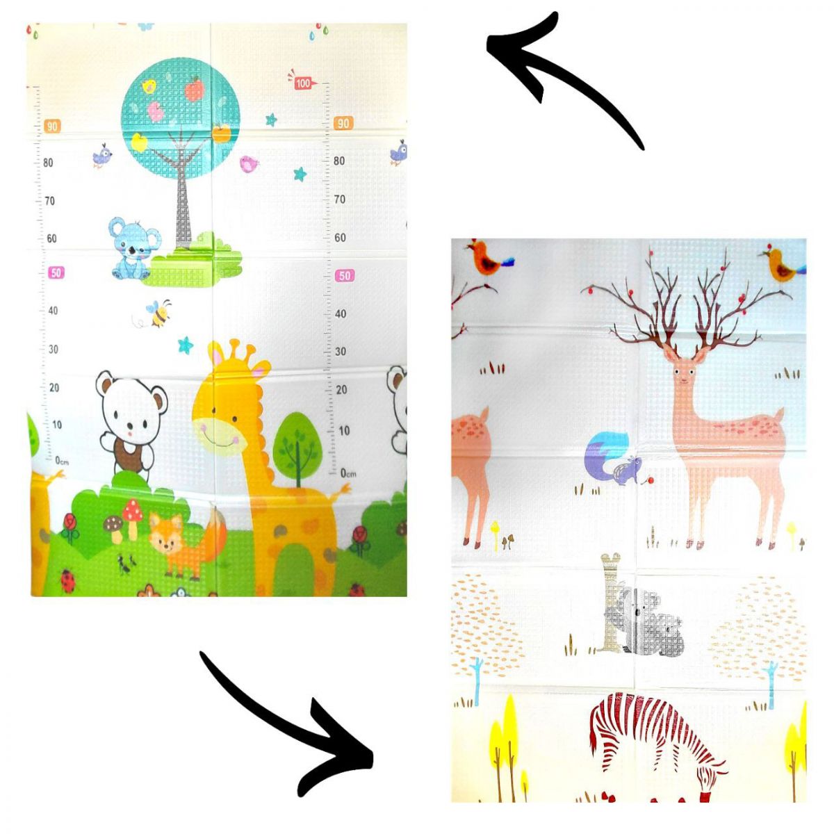 Килимок ігровий (ТЕРМО) 2-сторонній EVA С-76050-36355 (20) 180х120х0. 8см, в сумці  фото 1