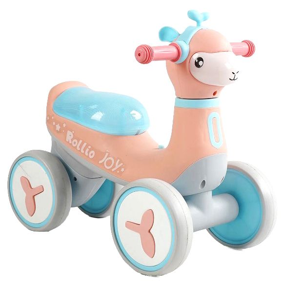 Велобіг JOY 4-х колісний (колеса PU, рама сталь/пластик, УКРАЇНСЬКЕ ОЗВУЧУВАННЯ та підсвічування, в коробці)  фото 1