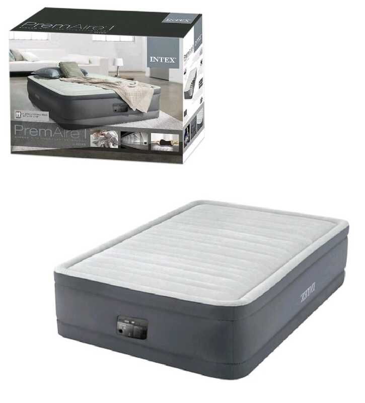 Велюровий матрац 137х191х46 см, вбудований електронасос, Півторамісний  фото 1