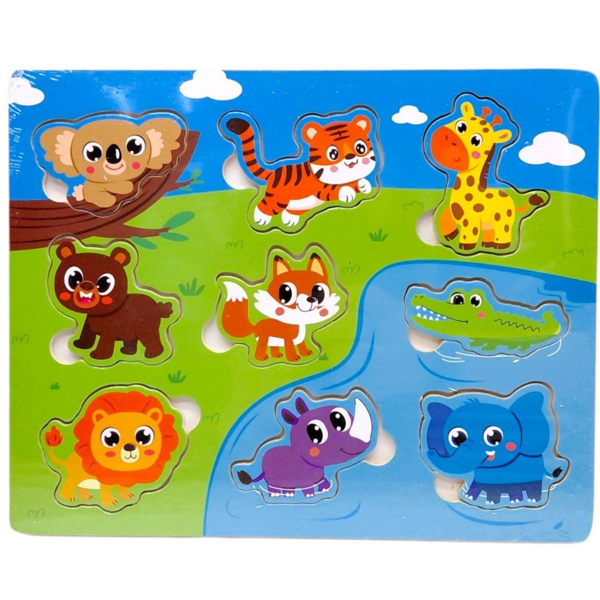 Вкладиші деревʼяні, 22,5х18 см (ТВАРИНИ)  фото 1