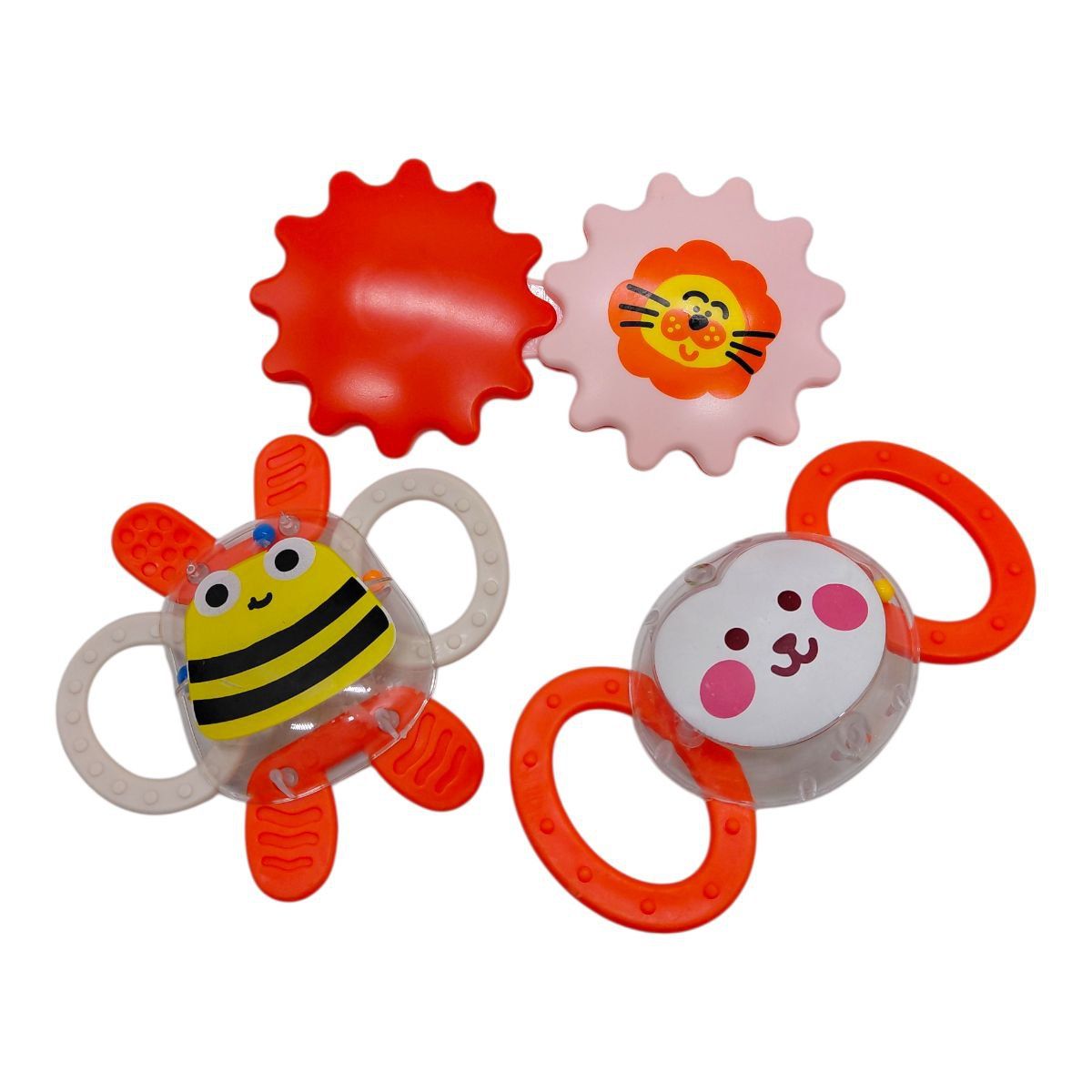 Набор погремушек, в шарик 3 шт.  р. 23x17 см  фото 1