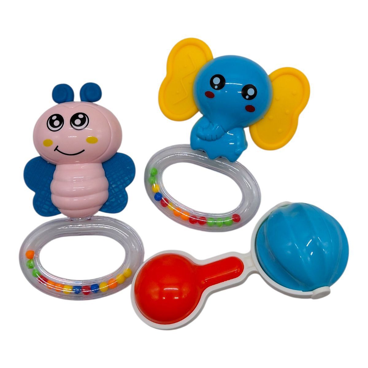 Набор погремушек, в шарик 3 шт.  р. 23x17 см  фото 1