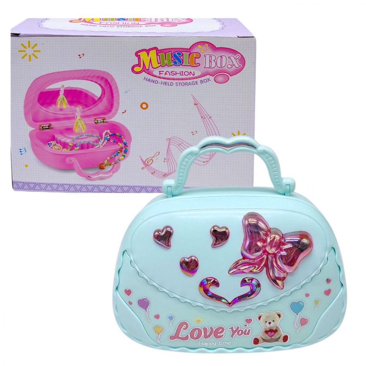 Музична скринька "Сумочка" (БЛАКИТНА)  фото 1