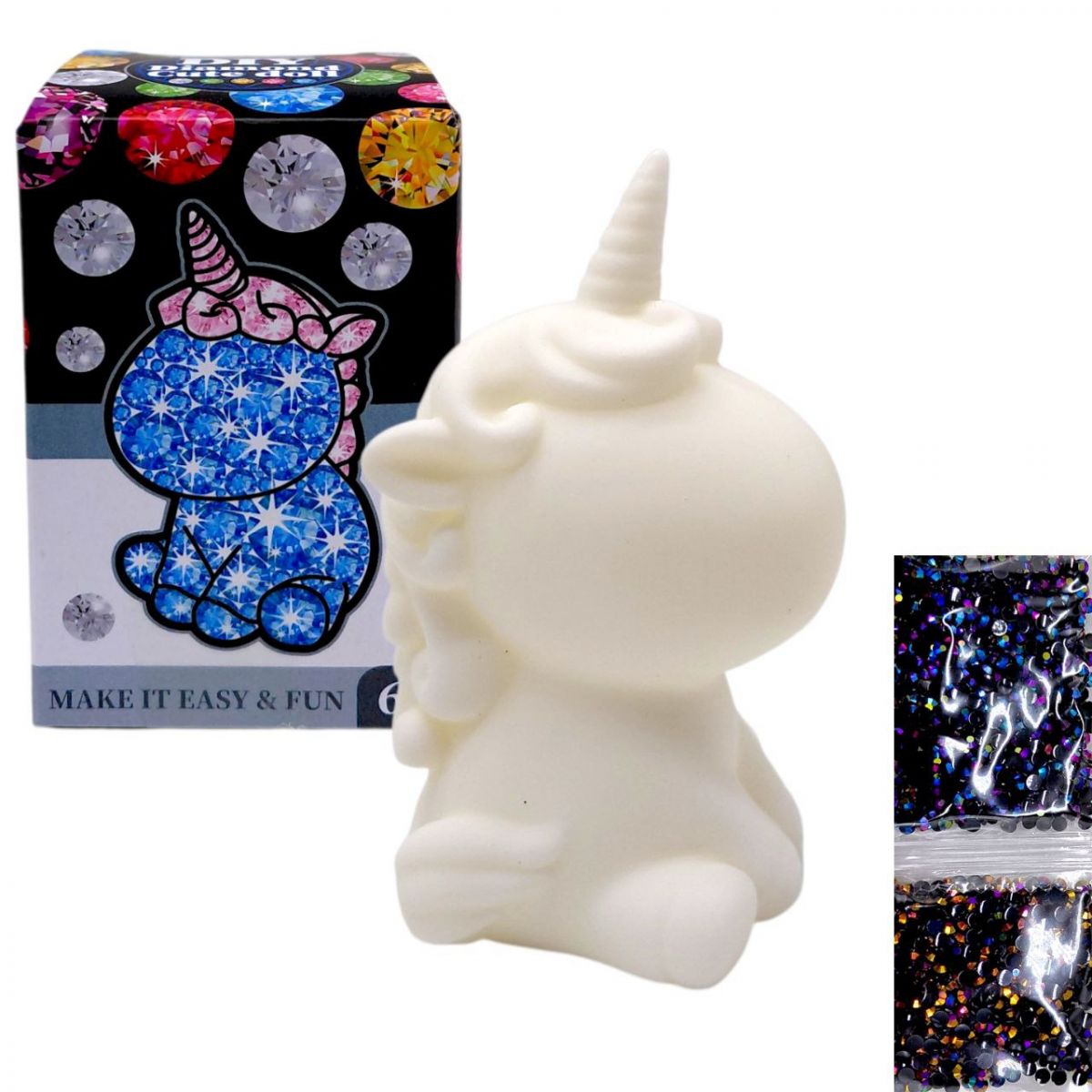 Набір для творчості з кристалами "Єдиноріг" (ВИД 2)  фото 1