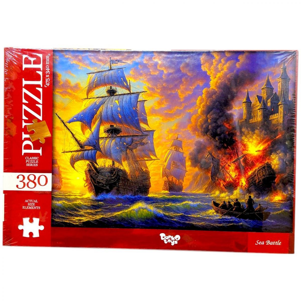 ПАЗЛИ, 380 ЕЛЕМЕНТІВ для дітей та дорослих (МОРСЬКА БИТВА)  фото 1