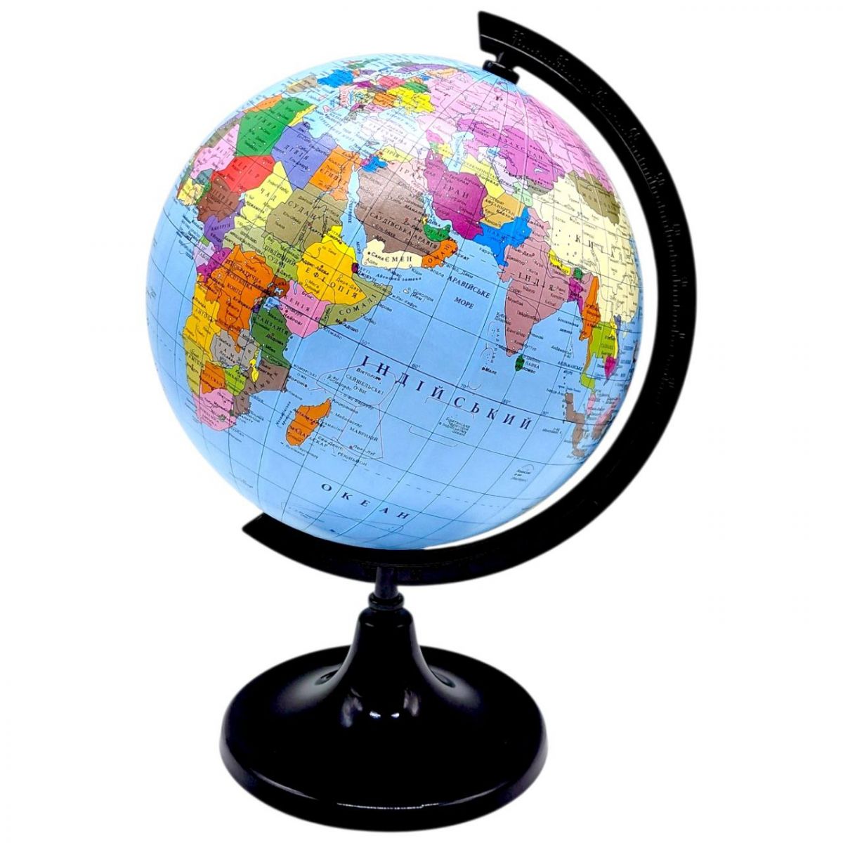Глобус політичний, діаметр 220мм, УКР  фото 1