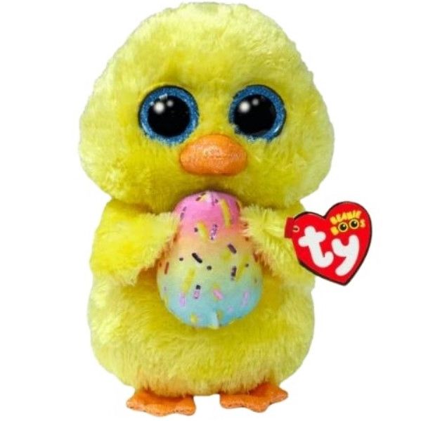 Детская игрушка мягконабивная "Beanie Booʼs.  Цыпленок MARIGOLD" 15 см  фото 1