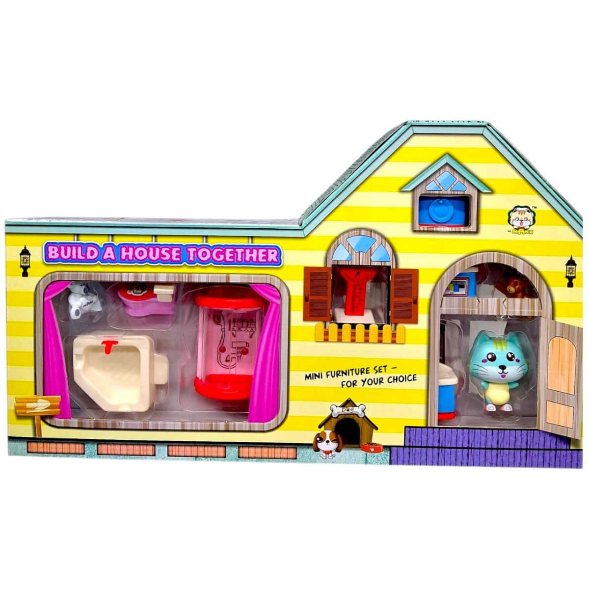 Набір кімната іграшкова з меблями (ЖОВТИЙ)  фото 1