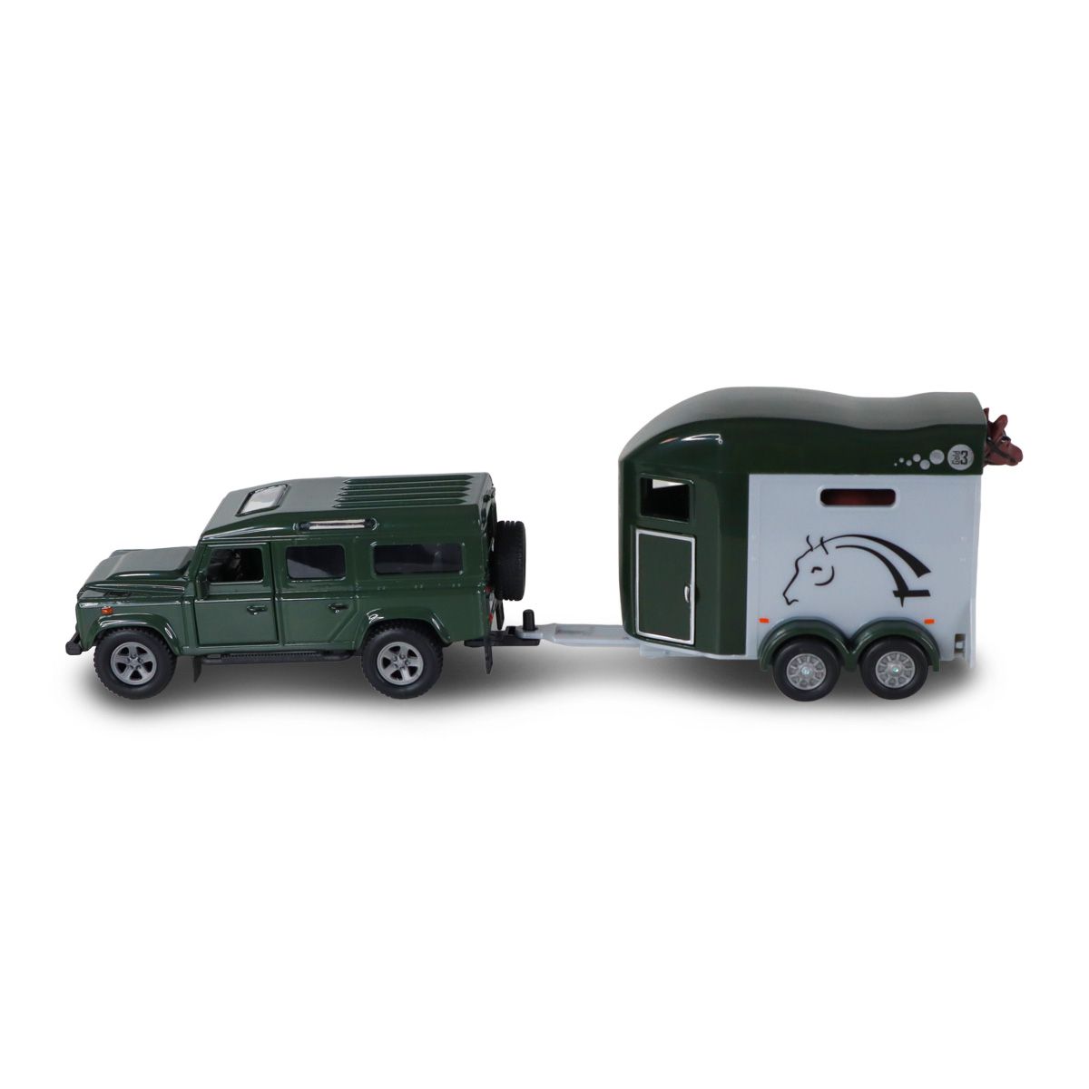 Ігровий набір - LAND ROVER (з причіпом і фігурками коней)  фото 1