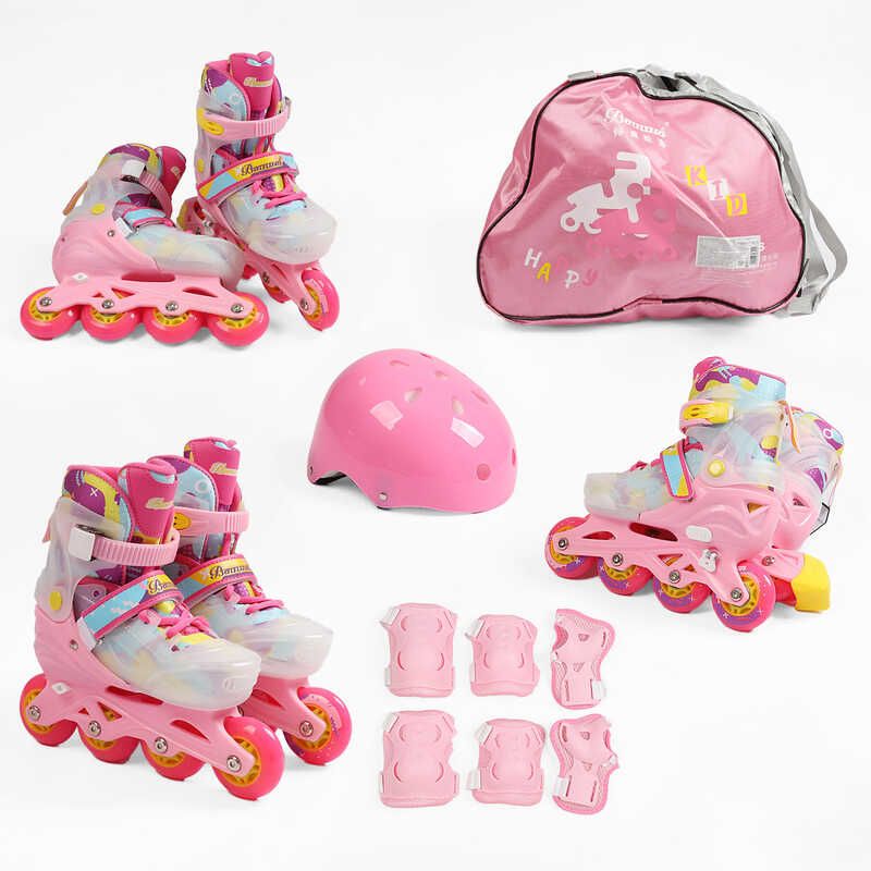 Ролики с защитой размер M 35-38  фото 1