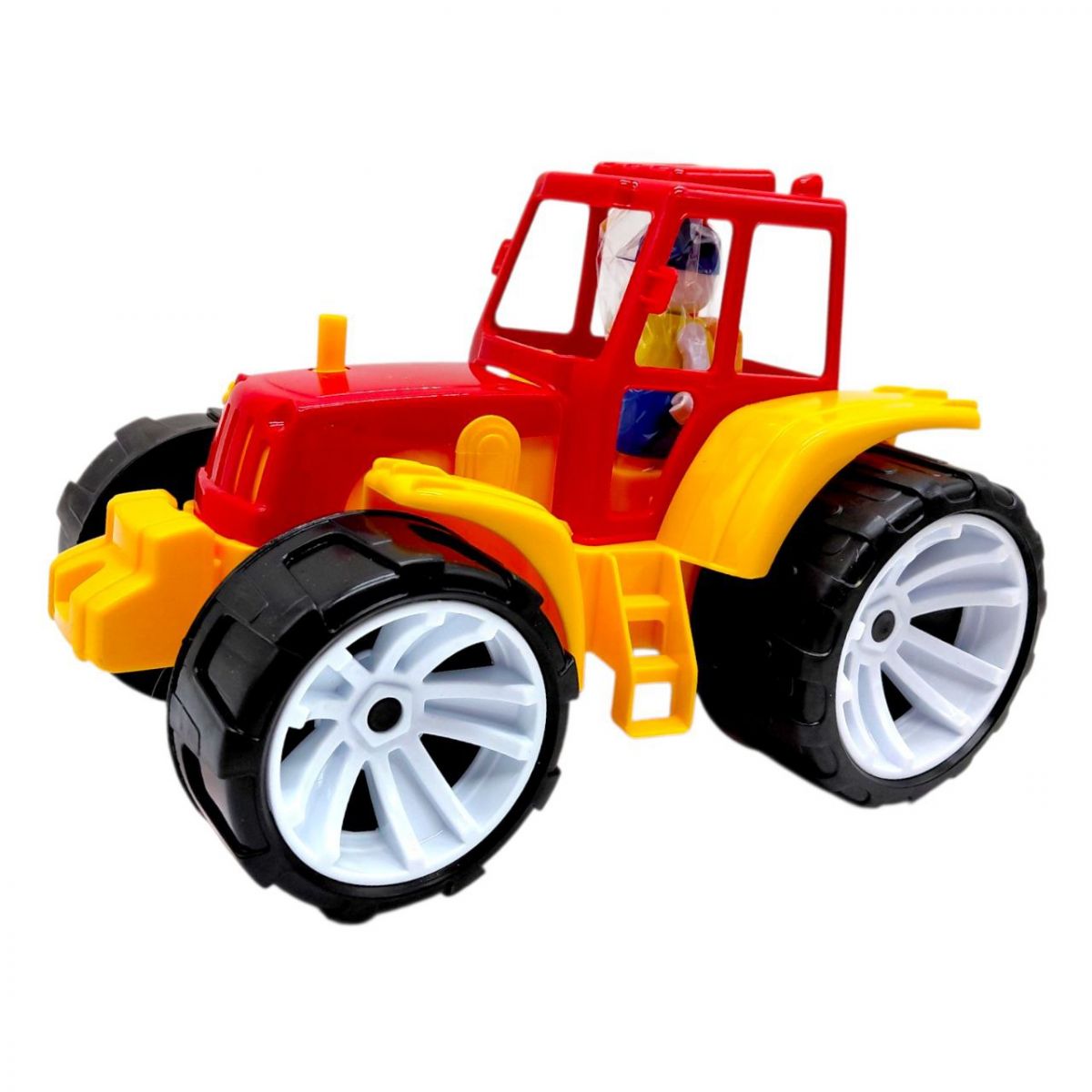 Трактор пластиковий  BAMS 007/6 (ЖОВТИЙ/ЧЕРВОНИЙ)  фото 1