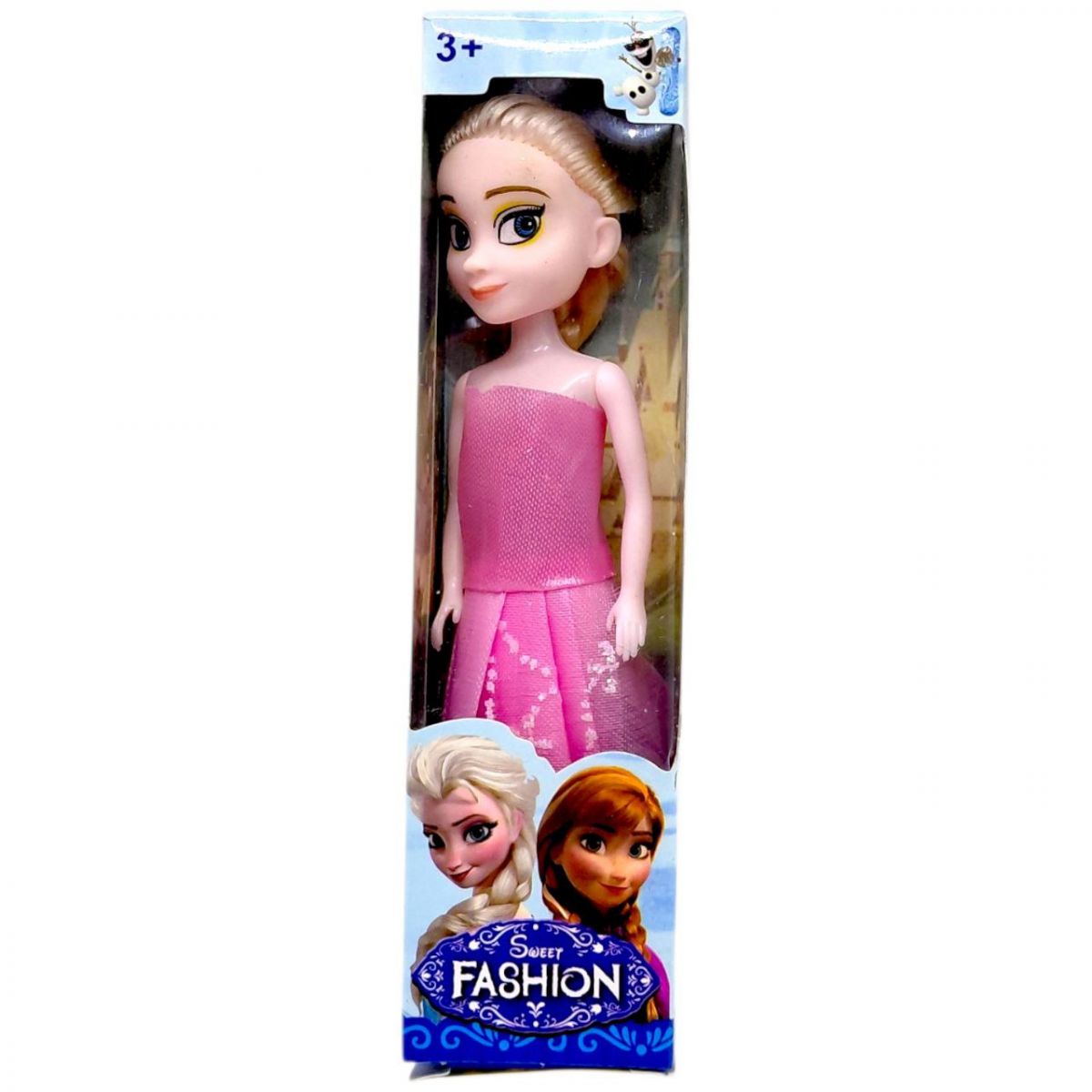 Лялька в стилі казкової принцеси "FROZEN" (РОЖЕВА)  фото 1