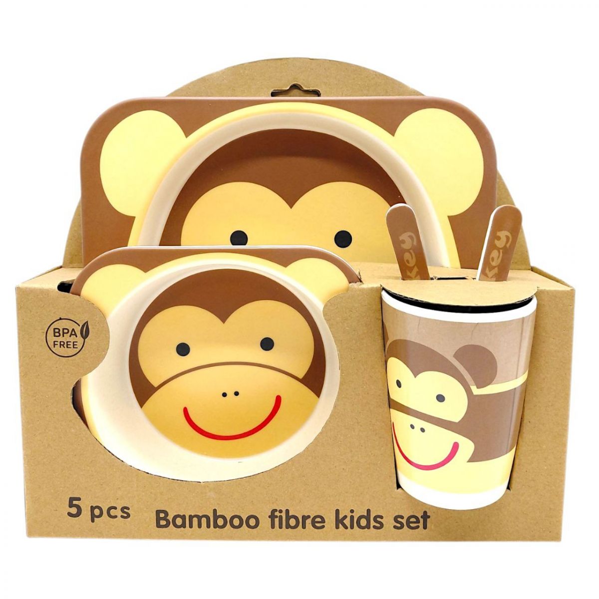 Набір дитячого бамбукового посуду (МАВПА)  фото 1
