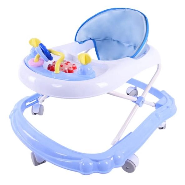 Ходунки музичні з брязкальцями (БЛАКИТНІ)  фото 1